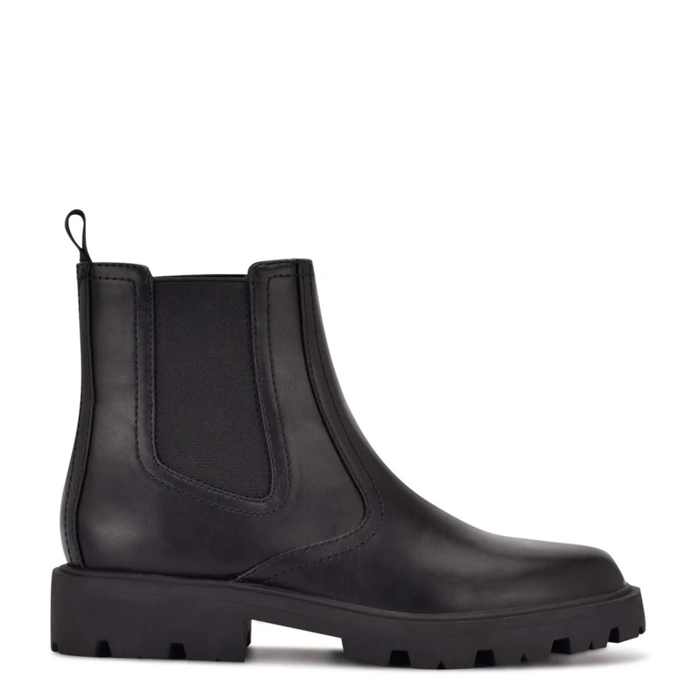 Nine West Women’s Yullon Lug Sole Chelsea Booties